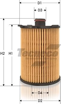 Tecneco Filters OL2155E - Масляний фільтр autozip.com.ua