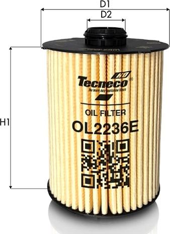 Tecneco Filters OL2236E - Масляний фільтр autozip.com.ua