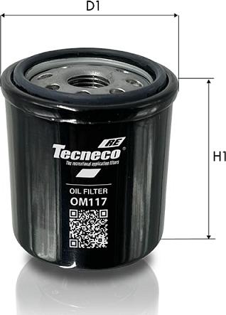 Tecneco Filters OM117 - Масляний фільтр autozip.com.ua