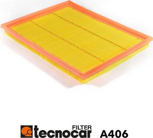 Tecnocar A406 - Повітряний фільтр autozip.com.ua