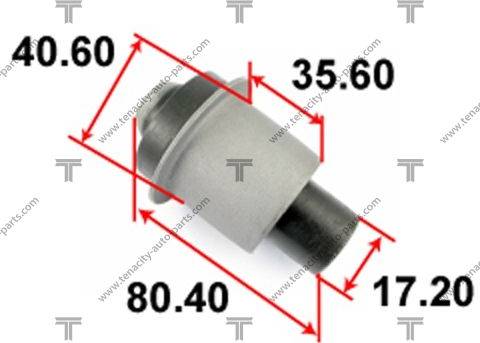 Tenacity AAMNI1056 - Сайлентблок, важеля підвіски колеса autozip.com.ua