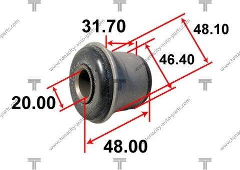 Tenacity AAMTO1017 - Сайлентблок, важеля підвіски колеса autozip.com.ua