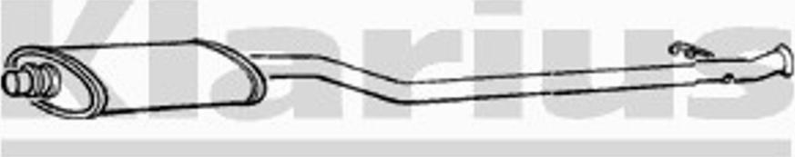 TESH 250602 - Середній глушник вихлопних газів autozip.com.ua