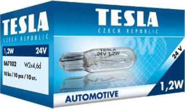 TESLA B67102 - Лампа розжарювання, освітлення щитка приладів autozip.com.ua