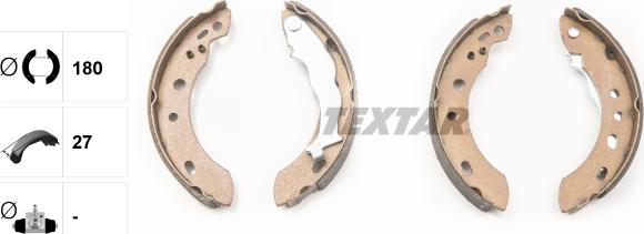 Textar 91058300 - Комплект гальм, барабанний механізм autozip.com.ua