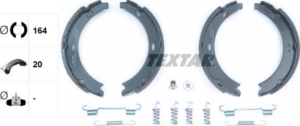 Textar 91057100 - Комплект гальм, ручник, парковка autozip.com.ua