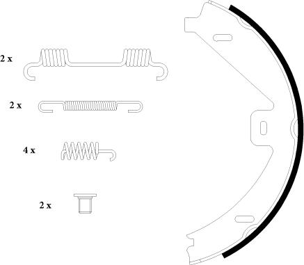 Textar 91069100 - Комплект гальм, ручник, парковка autozip.com.ua