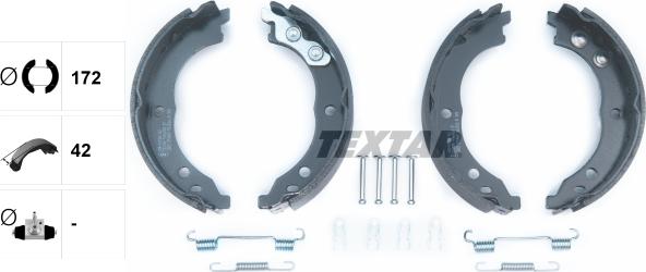 Textar 91064800 - Комплект гальм, ручник, парковка autozip.com.ua