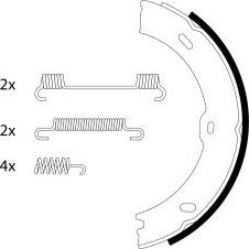 Textar 91066800 - Комплект гальм, ручник, парковка autozip.com.ua
