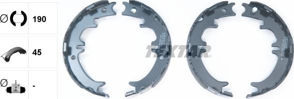 Textar 91060500 - Комплект гальм, ручник, парковка autozip.com.ua