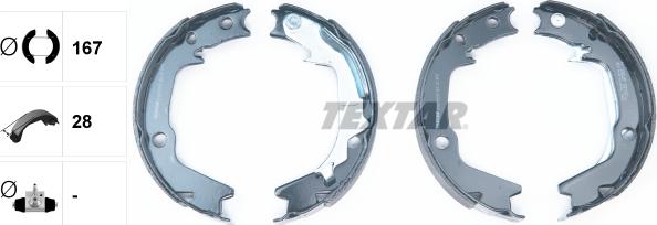 Textar 91068500 - Комплект гальм, ручник, парковка autozip.com.ua