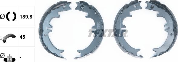 Textar 91080600 - Комплект гальм, ручник, парковка autozip.com.ua