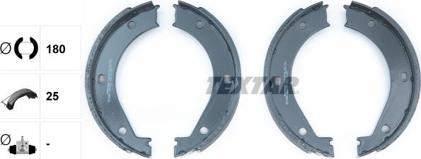 Textar 91033400 - Комплект гальм, ручник, парковка autozip.com.ua