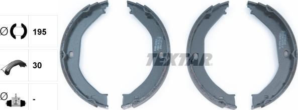 Textar 91071700 - Комплект гальм, ручник, парковка autozip.com.ua