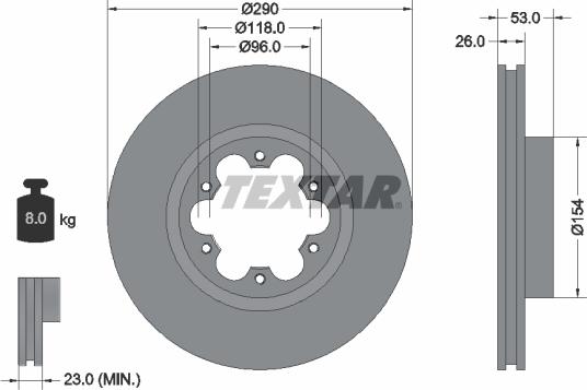 Textar 93240600 - Гальмівний диск autozip.com.ua