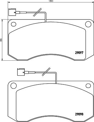 Textar 2909702 - Гальмівні колодки, дискові гальма autozip.com.ua