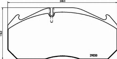 Textar 2903073 - Гальмівні колодки, дискові гальма autozip.com.ua