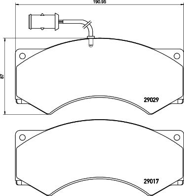 Textar 29029xx - Гальмівні колодки, дискові гальма autozip.com.ua