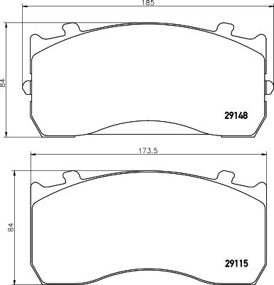 Textar 2914812 - Гальмівні колодки, дискові гальма autozip.com.ua