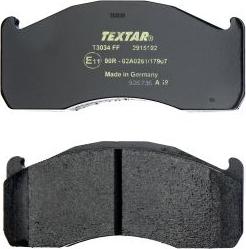 Textar 2915102 - Гальмівні колодки, дискові гальма autozip.com.ua