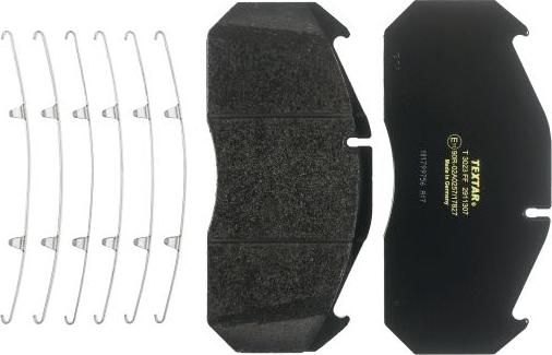 Textar 2911307 - Гальмівні колодки, дискові гальма autozip.com.ua