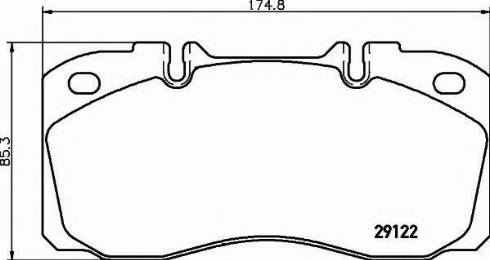 Textar 2912271 - Гальмівні колодки, дискові гальма autozip.com.ua