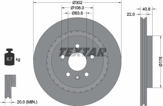 Textar 2449601-1683-00 - Комплект гальм, дисковий гальмівний механізм autozip.com.ua