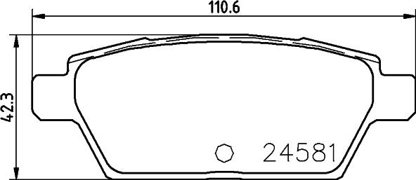 Akebono ACT1161 - Гальмівні колодки, дискові гальма autozip.com.ua