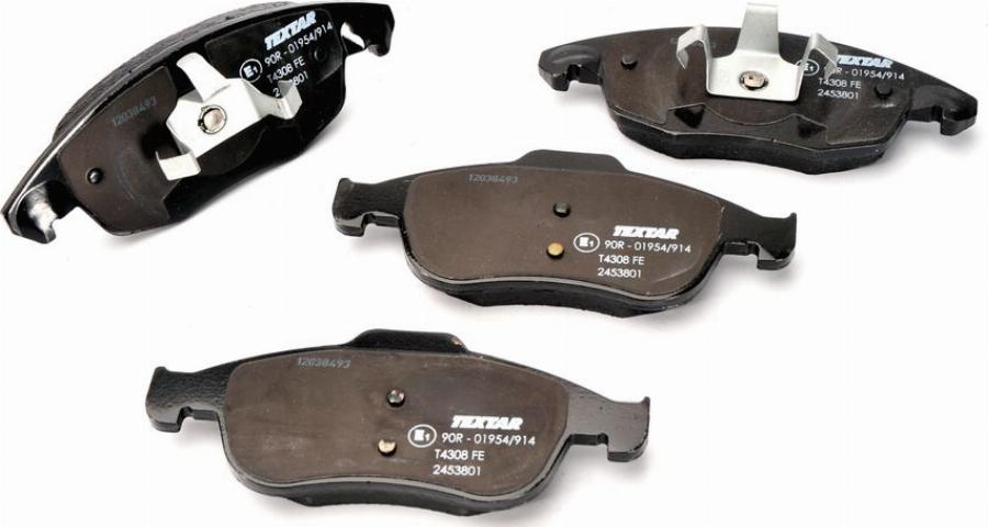 Textar 2453801 - Гальмівні колодки, дискові гальма autozip.com.ua
