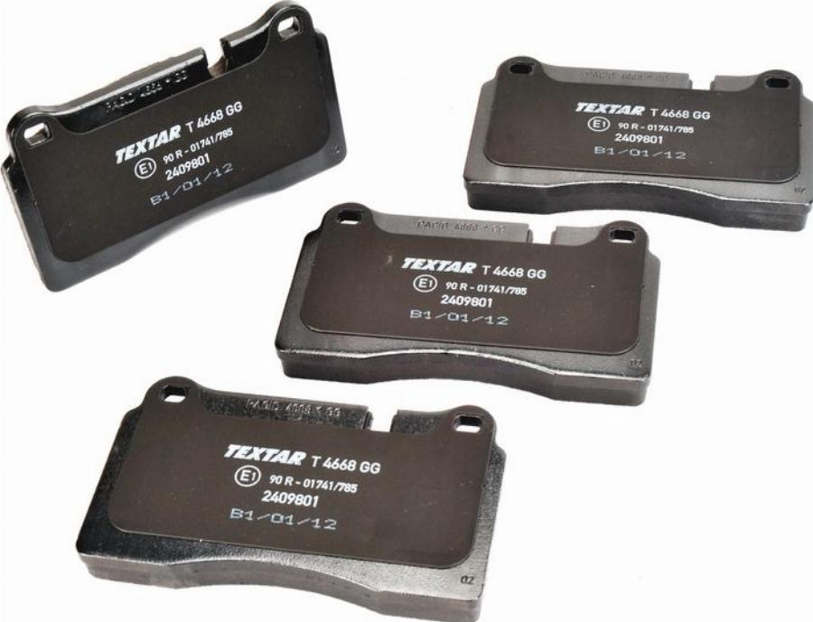 Textar 2409801 - Гальмівні колодки, дискові гальма autozip.com.ua