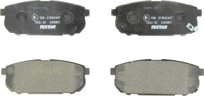 Textar 2405801 - Гальмівні колодки, дискові гальма autozip.com.ua