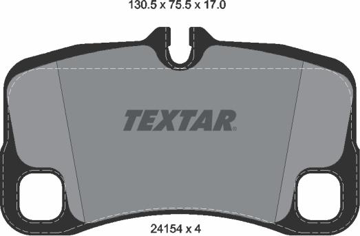 Textar 2415401 - Гальмівні колодки, дискові гальма autozip.com.ua