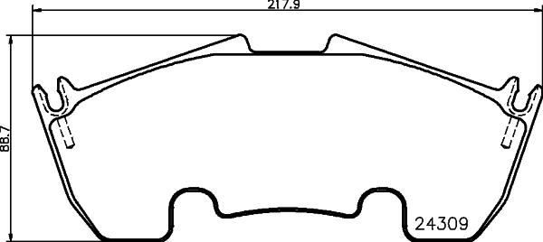 Textar 2430901 - Гальмівні колодки, дискові гальма autozip.com.ua