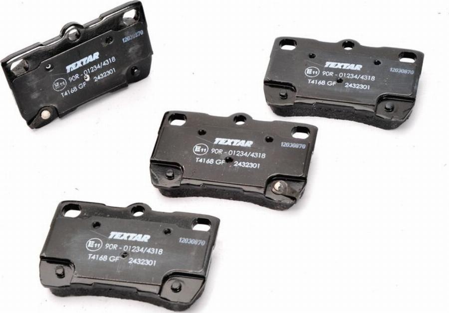 Textar 2432301 - Гальмівні колодки, дискові гальма autozip.com.ua