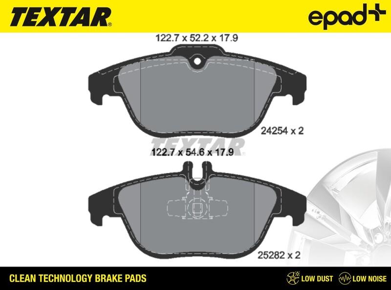 Textar 2425401CP - Гальмівні колодки, дискові гальма autozip.com.ua