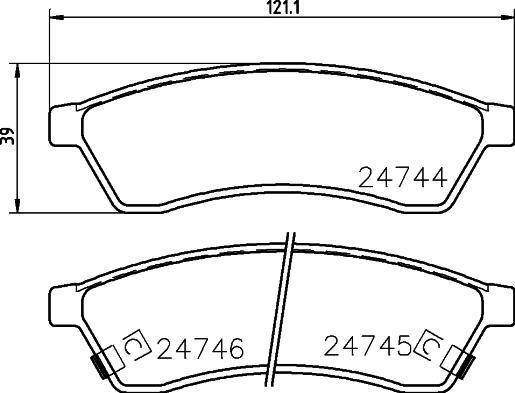 Textar 2474402 - Гальмівні колодки, дискові гальма autozip.com.ua