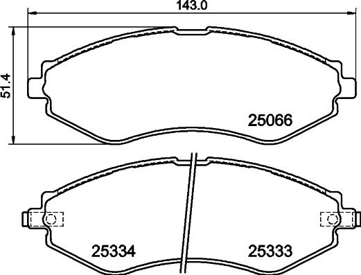 Textar 2506601 - Гальмівні колодки, дискові гальма autozip.com.ua