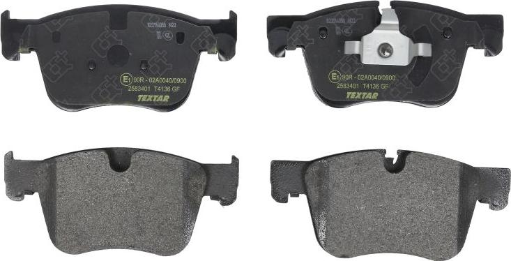 Textar 2583401 - Гальмівні колодки, дискові гальма autozip.com.ua