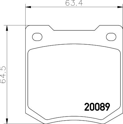 Textar 2008901 - Гальмівні колодки, дискові гальма autozip.com.ua