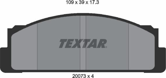 Textar 2007304-0193-00 - Комплект гальм, дисковий гальмівний механізм autozip.com.ua