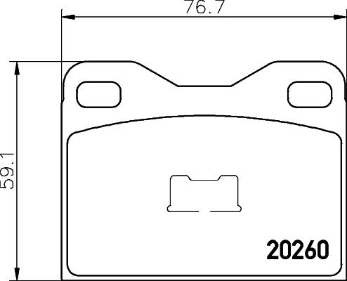 Textar 2026001 - Гальмівні колодки, дискові гальма autozip.com.ua