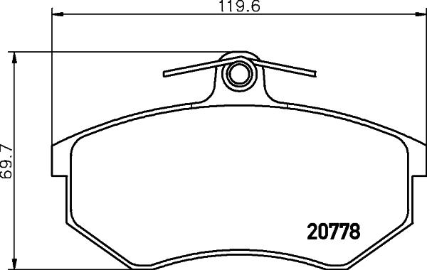 Textar 2077802 - Гальмівні колодки, дискові гальма autozip.com.ua