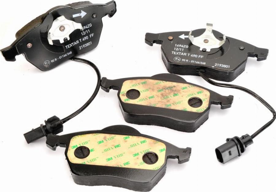 Textar 2193801 - Гальмівні колодки, дискові гальма autozip.com.ua