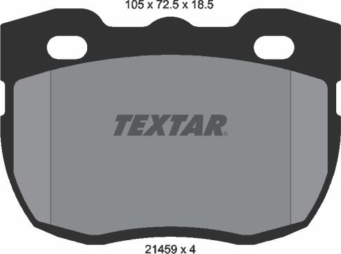 Textar 2145901 - Гальмівні колодки, дискові гальма autozip.com.ua