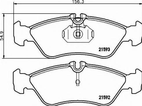 Textar 2159270 - Гальмівні колодки, дискові гальма autozip.com.ua