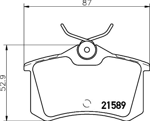 Textar 2158901 - Гальмівні колодки, дискові гальма autozip.com.ua