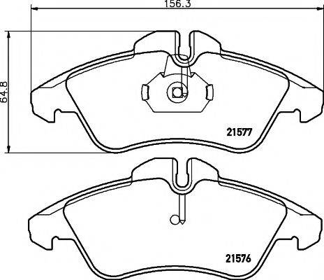 Textar 2157670 - Гальмівні колодки, дискові гальма autozip.com.ua