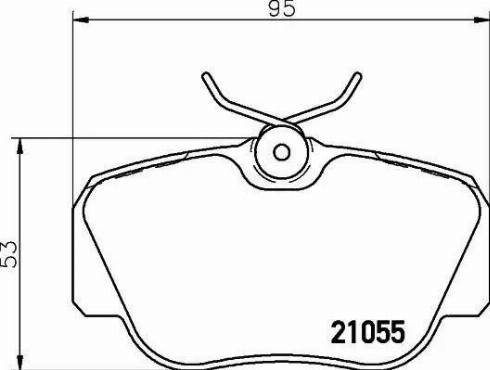 Textar 2105505 - Гальмівні колодки, дискові гальма autozip.com.ua