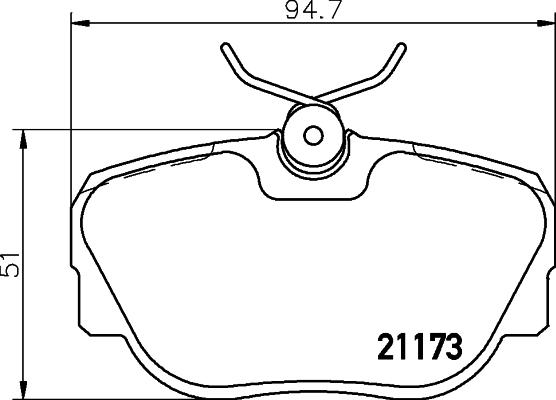 Textar 2117303 - Гальмівні колодки, дискові гальма autozip.com.ua