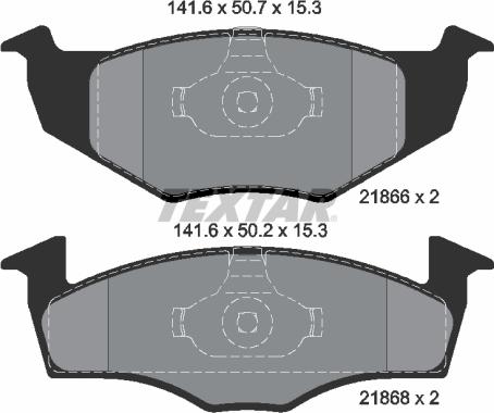 Textar 2186601 - Гальмівні колодки, дискові гальма autozip.com.ua